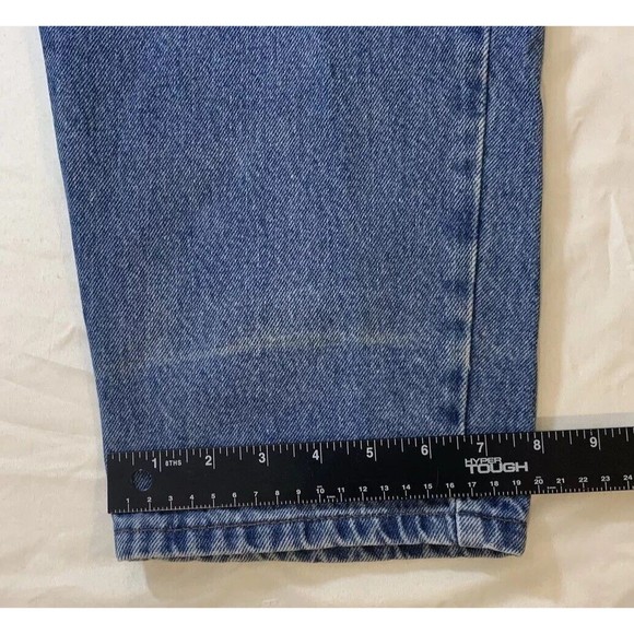 Classic Jeanswear Bulls Eye Men's Carpenter Jeans Blue Denim Size 38 5-Pockets - Picture 10 of 12